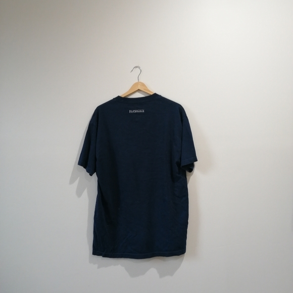 Fly Society Script T-shirt Tee Navy Large - Picture 4 of 7